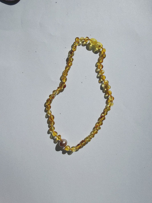 BALTIC AMBER TEETHING NECKLACE