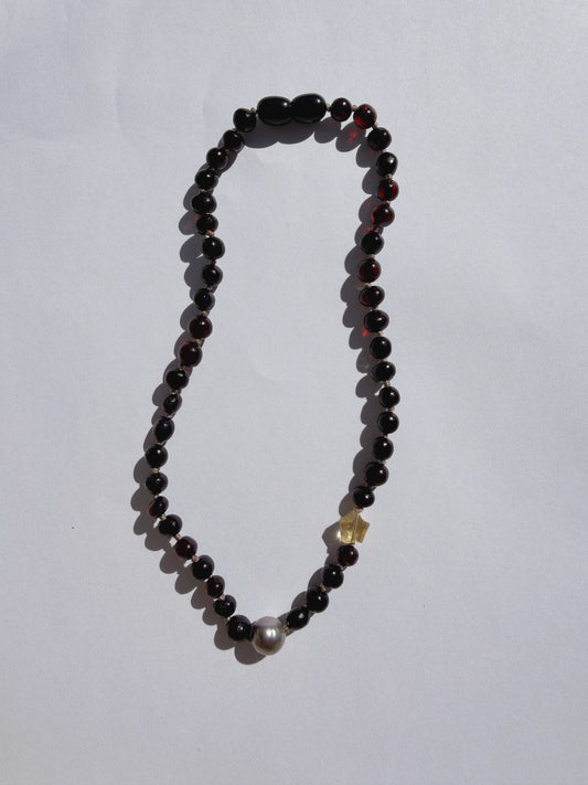BALTIC AMBER TEETHING NECKLACE